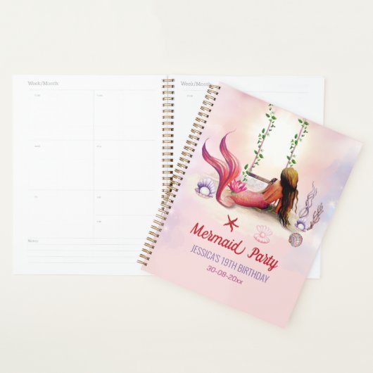 Meerjungfrau unter der Geburtstagspartei Planer (Anzeige)