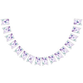 Meerjungfrau unter der Geburtstagspartei Wimpelkette