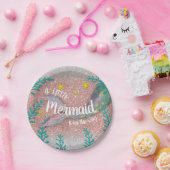 Meerjungfrau unter der Rose Gold Girl Babydusche Pappteller (Party)