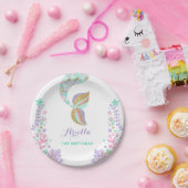 Meerjungfrau unter der Seepapierplatte 7" Pappteller (Party)