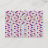 Meerjungfrau unter Sea Baby Book Request Cards Begleitkarte (Rückseite)