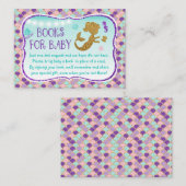 Meerjungfrau unter Sea Baby Book Request Cards Begleitkarte (Vorne/Hinten)