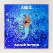 Meerjungfrau unter Wasser Puzzle (Vertikal)