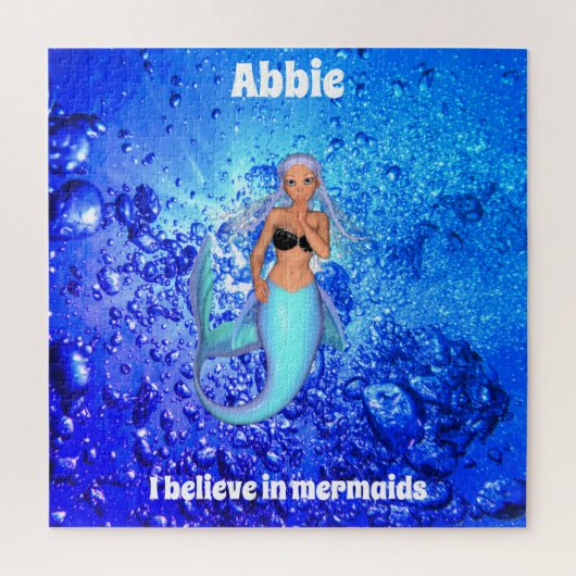 Meerjungfrau unter Wasser Puzzle (Vertikal)