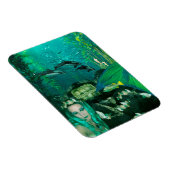 Meerjungfrau Unterwasser Foto Magnet (Rechte Seite)