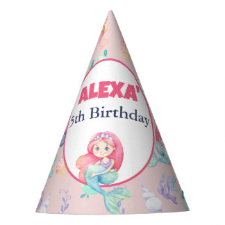 Meerjungfrau-Unterwasser-Geburtstag Partyhütchen