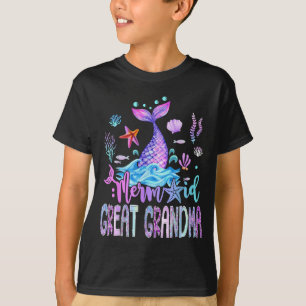 Meerjungfrau Ur-Oma Familie passender Geburtstag M T-Shirt