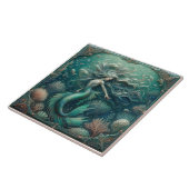 Meerjungfrau-verzaubertes Riff - Zeitloser See Fliese (Seite)