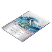 *~* Meerjungfrau Verzierte Strandwaagen Ozean AR7  Notizblock (Linke Seite)