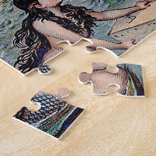 Meerjungfrau Vintag antiker Zauber Puzzle (Seite)