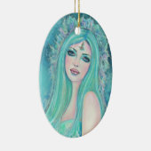Meerjungfrau von Renee Lavoie Keramik Ornament (Rechts)