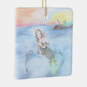 Meerjungfrau vor der Küste Maines Keramikornament (Rechts)