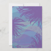 Meerjungfrau Wasser Pool Geburtstagsparty Einladun Einladung (Rückseite)