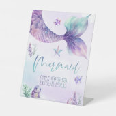 Meerjungfrau Wasser Unter dem Meeresgebirge Party Sockelschild (Vorderseite)