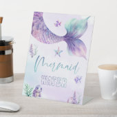 Meerjungfrau Wasser Unter dem Meeresgebirge Party Sockelschild (In SItu)