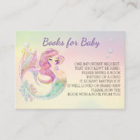 Meerjungfrau Wasserfarbenbücher für Babydusche