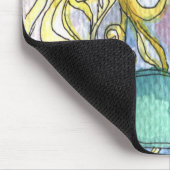 Meerjungfrau Wasserfarbenmalerei Mousepad (Ecke)