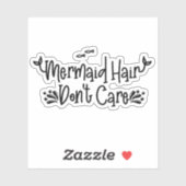 Meerjungfrau Wasserflasche Sonnen trinken Aufkleber (Blatt)