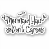 Meerjungfrau Wasserflasche Sonnen trinken Aufkleber (Vorderseite)