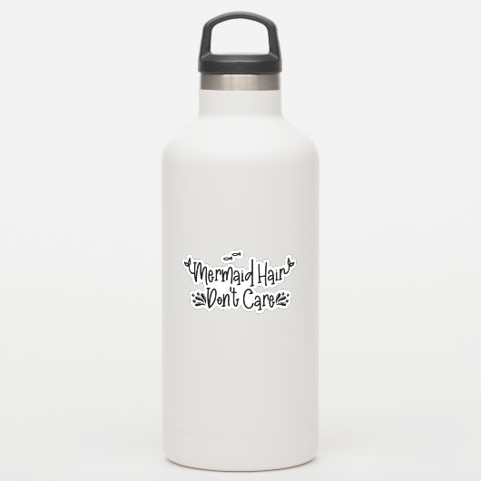Meerjungfrau Wasserflasche Sonnen trinken Aufkleber (Wassserflasche)