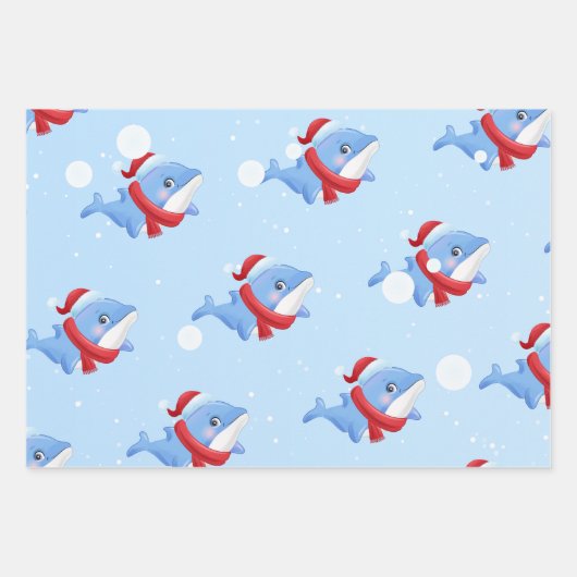 Meerjungfrau Weihnachten Geschenkpapier Set (Vorderseite 3)