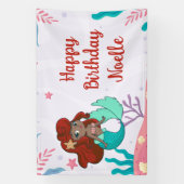 Meerjungfrau zum Geburtstag Banner (Vertikal)
