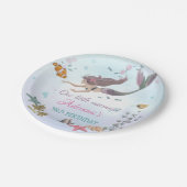 Meerjungfrau zum Geburtstag Pappteller (Schrägansicht)