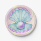 Meerjungfrau zum Geburtstag Pappteller (Vorderseite)