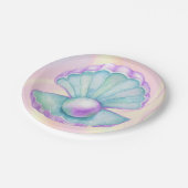 Meerjungfrau zum Geburtstag Pappteller (Schrägansicht)