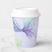 Meerjungfraudusche Pappbecher (Vorderseite)