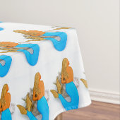 Meerjungfrauen aus blauem Schwanz Tischdecke (Beispiel)