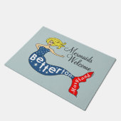 Meerjungfrauen begrüßen Betterton, Maryland Fußmatte (Schrägansicht)