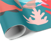 Meerjungfrauen der Farbe u. des Seelebens (MED. Geschenkpapier (Rolleneckpunkt)