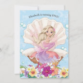 Meerjungfrauen Einladung (Vorderseite)