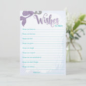 Meerjungfrauen für Babykarten Einladung (Stehend Vorderseite)