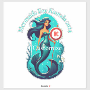 Meerjungfrauen für Kamala 2024 Thunder_Cove Aufkleber