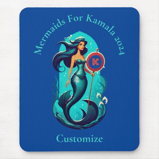 Meerjungfrauen für Kamala 2024 Thunder_Cove Mousepad (Vorne)