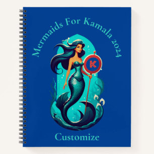 Meerjungfrauen für Kamala 2024 Thunder_Cove Notizblock
