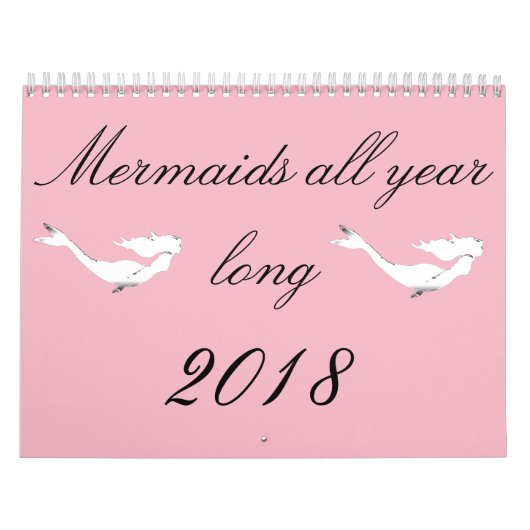 Meerjungfrauen ganzjährig 2018 kalender (Titelbild)