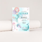 Meerjungfrauen Geburtstagspartei von Meerjungfrau Einladung