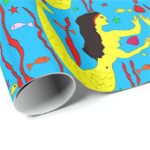 Meerjungfrauen Geschenkpapier (Rolleneckpunkt)