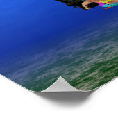 Meerjungfrauen helfen den Hummern. Poster (Ecke)