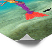 Meerjungfrauen helfen den Hummern. Poster (Ecke)