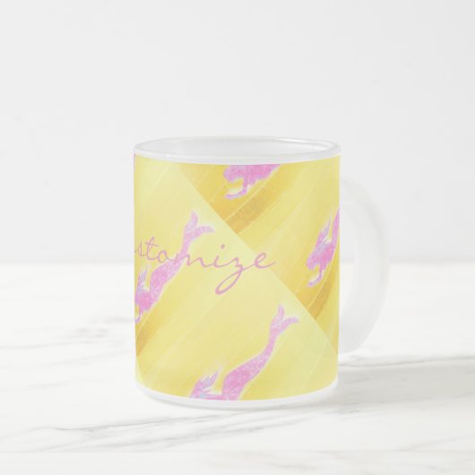 Meerjungfrauen Mattglastasse (VorderseiteRechts)