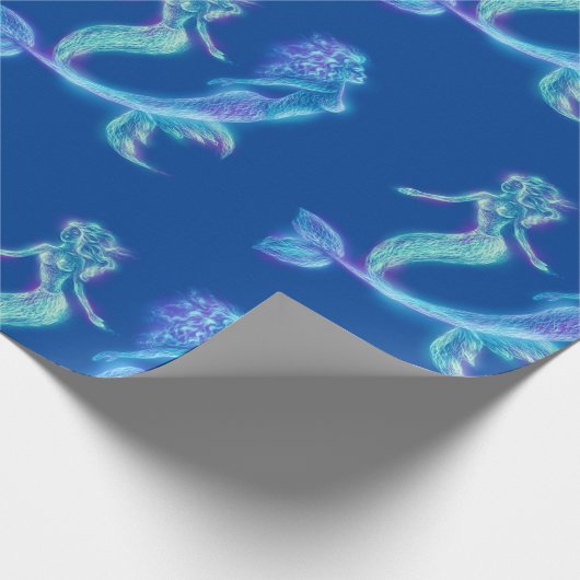 Meerjungfrauen mermaids geschenkpapier (Ecke)