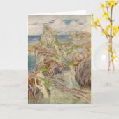 Meerjungfrauen mit dem Meergrün-Haar Karte (Gelbe Blume)