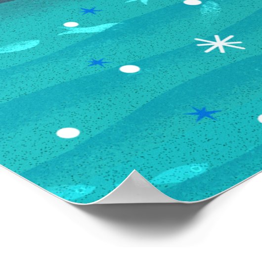 Meerjungfrauen mit einem Picknick mit Siegel und B Poster (Ecke)