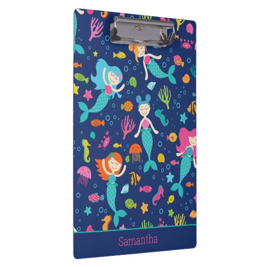 Meerjungfrauen Personalisiert  Klemmbrett (Rechts)