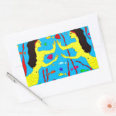 Meerjungfrauen Rechteckiger Aufkleber (Umschlag)