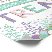 Meerjungfrauen sind süßes Zeichen unter Meeresdeko Poster (Ecke)